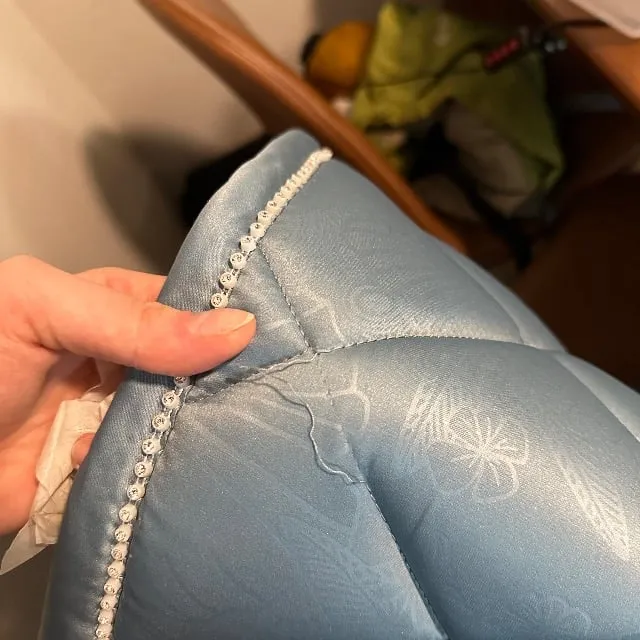 Fixing ripped seams in pads