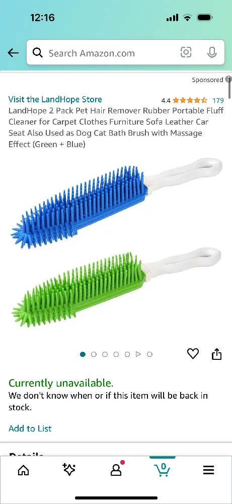 After every ride, I use a silicone hair remover brush to